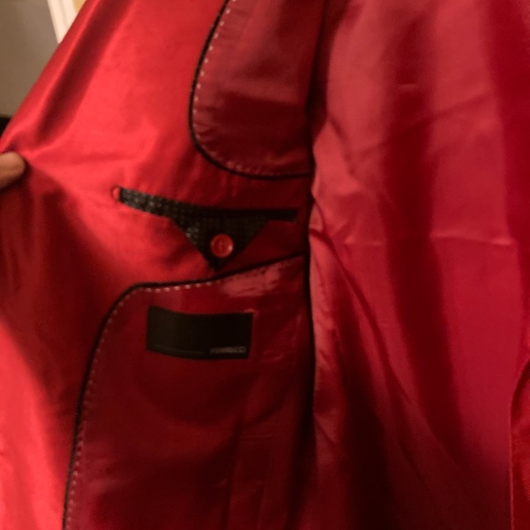 Ferrecci two piece, pants, jacket suit, Italian red - Picture 10 of 16